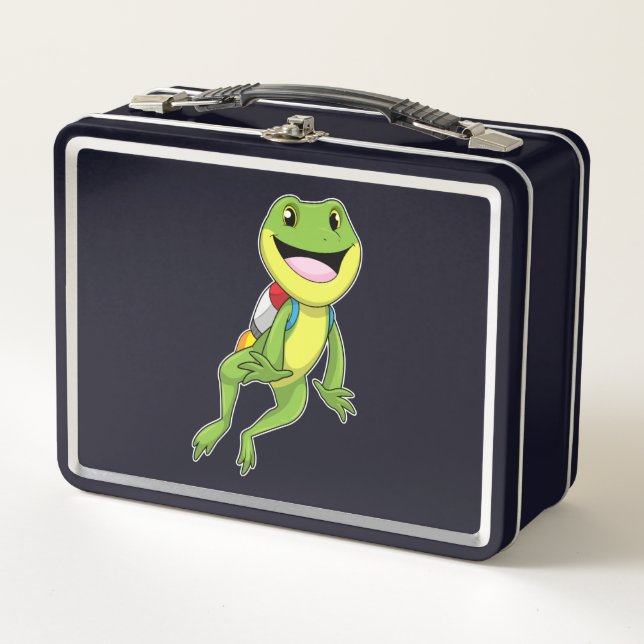Lunch Box Grenouille avec Jetpack (Devant)
