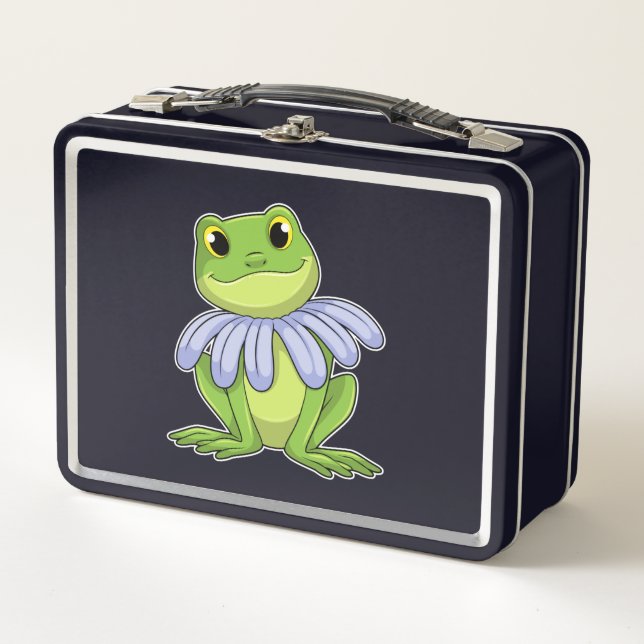 Lunch Box Grenouille avec marguerite (Devant)