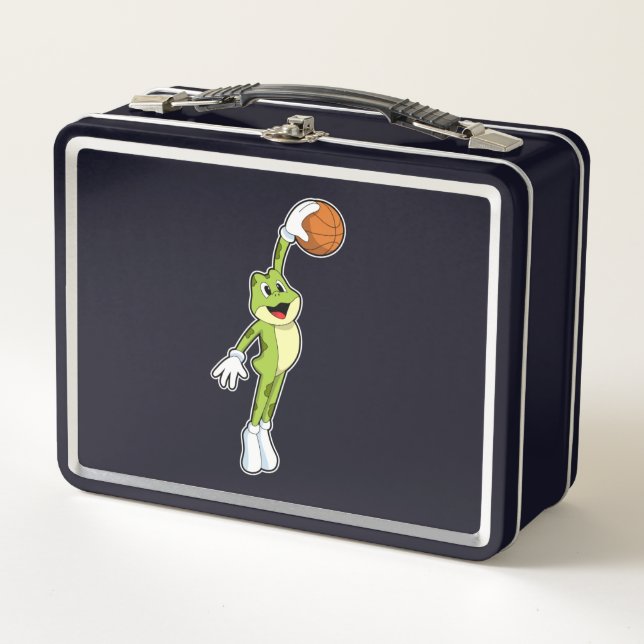 Lunch Box Grenouille en tant que joueur de basket-ball avec  (Devant)