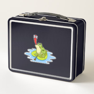 Lunch Box Grenouille sur la feuille avec insecte