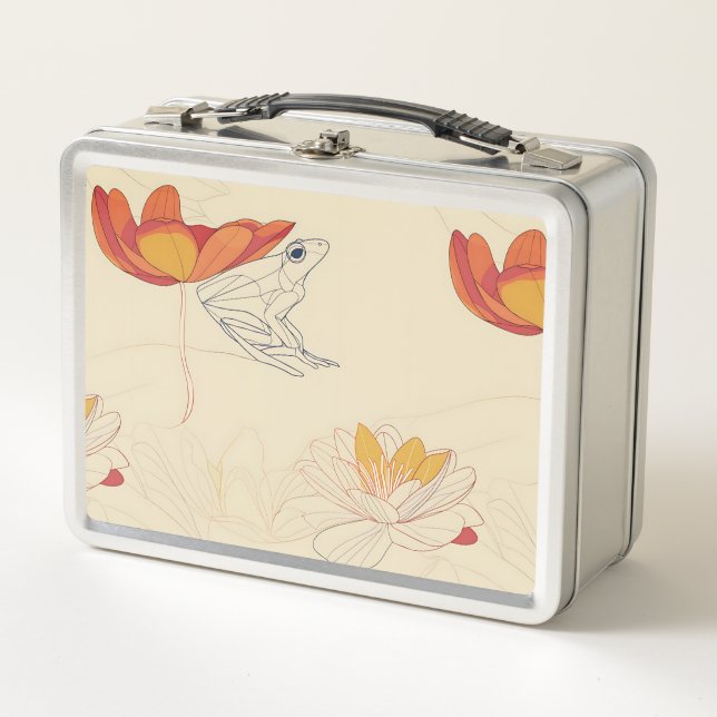 Lunch Box Grenouille sur Lotus (Devant)
