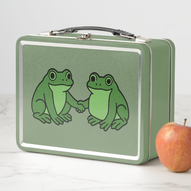 Lunch Box Grenouilles Ensemble Fortes Protestation de Grenou (En situation)