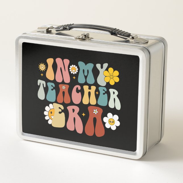 Lunch Box Groovy à l'ère de mon professeur Retour à l'école  (Devant)
