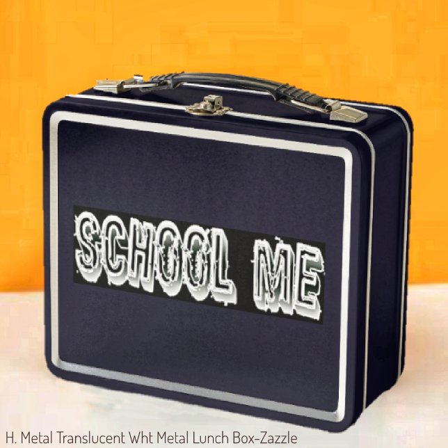 Lunch Box H. Métal Translucide-Wht (Créateur téléchargé)