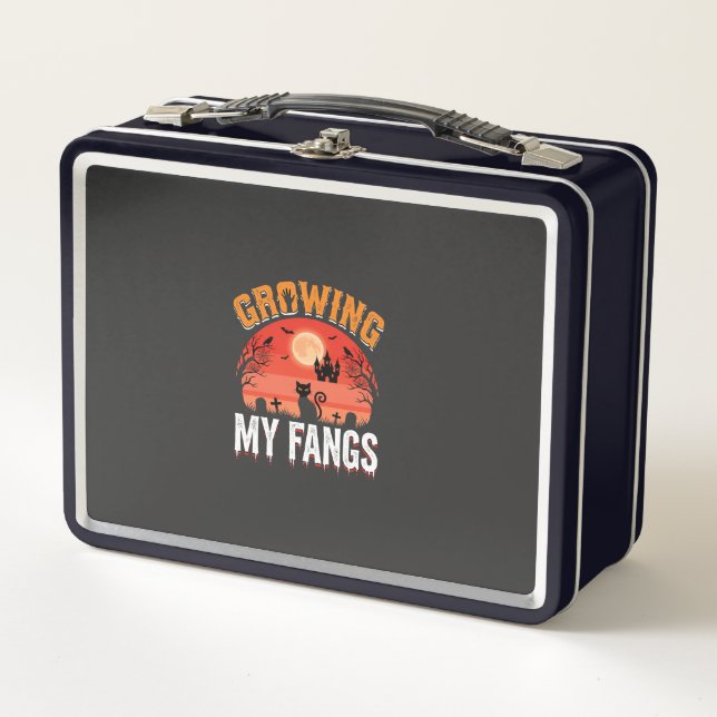 Lunch Box Halloween Mes Crocs Poussent Chat Hanté (Devant)