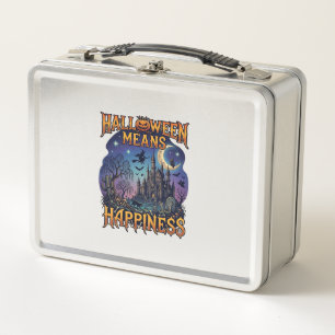 Lunch Box Halloween signifie bonheur château hanté sorcière