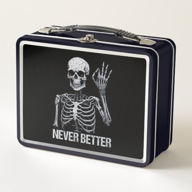 Lunch Box Halloween Skeleton - Jamais mieux je (Devant)