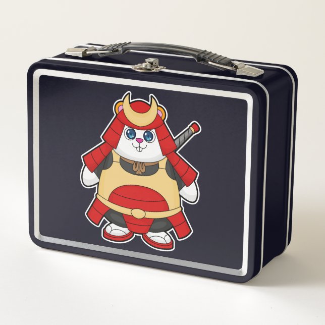 Lunch Box Hamster as Warrior with Armor (Devant)