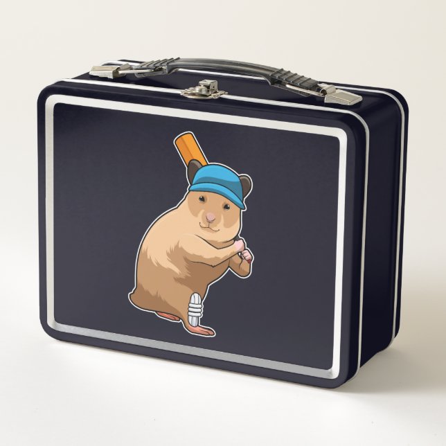 Lunch Box Hamster au cricket avec chauve-souris de cricket (Devant)