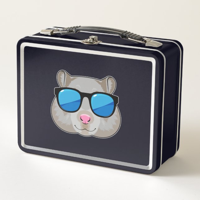 Lunch Box Hamster avec lunettes de soleil (Devant)