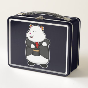 Lunch Box Hamster en magicien avec Casquette de baguette mag