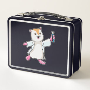 Lunch Box Hamster en scientifique avec tube à essai