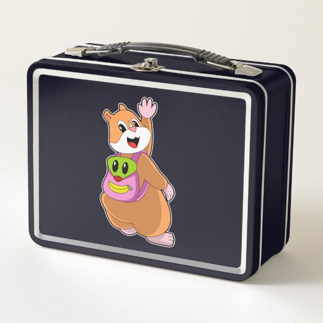 Lunch Box Hamster en tant qu'étudiant avec sac à dos.PNG (Devant)