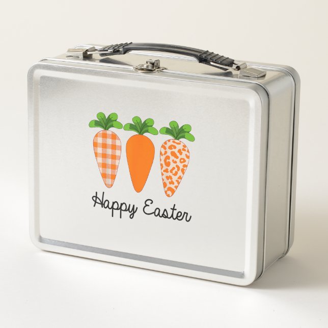 Lunch Box Happy Easter Carrot Cute Easter T-Shirt (Devant)
