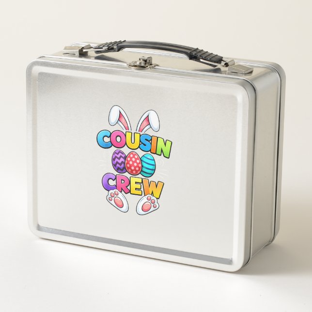 Lunch Box Happy Easter Cousin Crew Bunny Family Matching Eas (Devant)