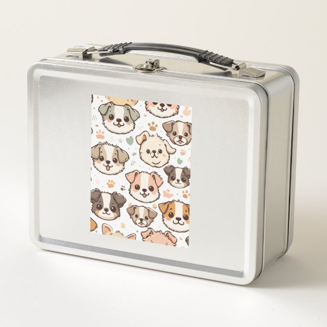 Lunch Box Happy mignon Motif Puppies (Devant)