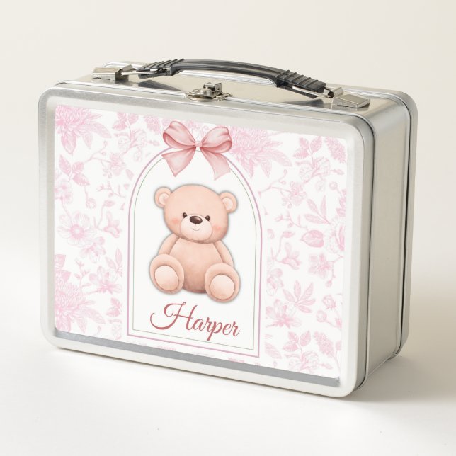 Lunch Box Harper | Conception personnalisée d'ours en peluch (Devant)