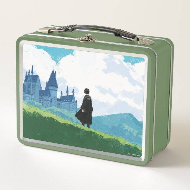 Lunch Box HARRY POTTER™ Surplombant le château HOGWARTS™ (Devant)
