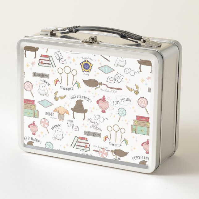Lunch Box HARRY POTTER™ Tiny Magic Pattern (Devant)