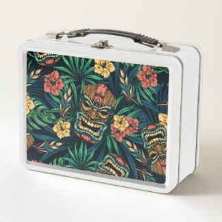 Lunch Box Hawaï Tiki Masque Motif tropical