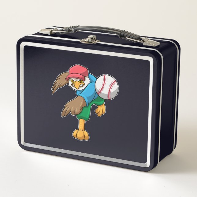 Lunch Box Hawk au baseball avec batte de baseball (Devant)