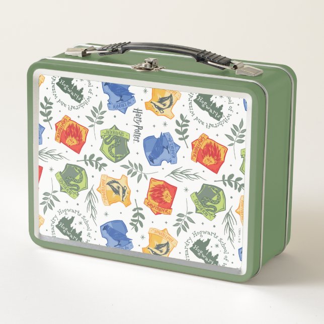 Lunch Box Hérbologie magique HOGWARTS™ Maisons Motif (Devant)
