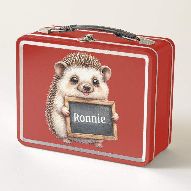 Lunch Box Hérisson Personnalisé  (Devant)
