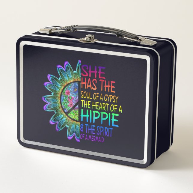 Lunch Box Hippie rétro (Devant)