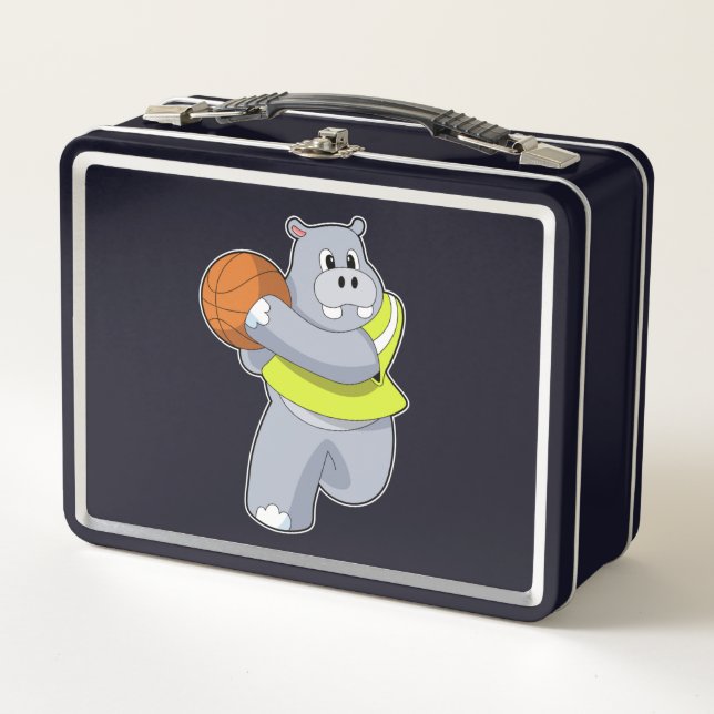 Lunch Box Hippo as basketball player with basketball.PNG (Devant)