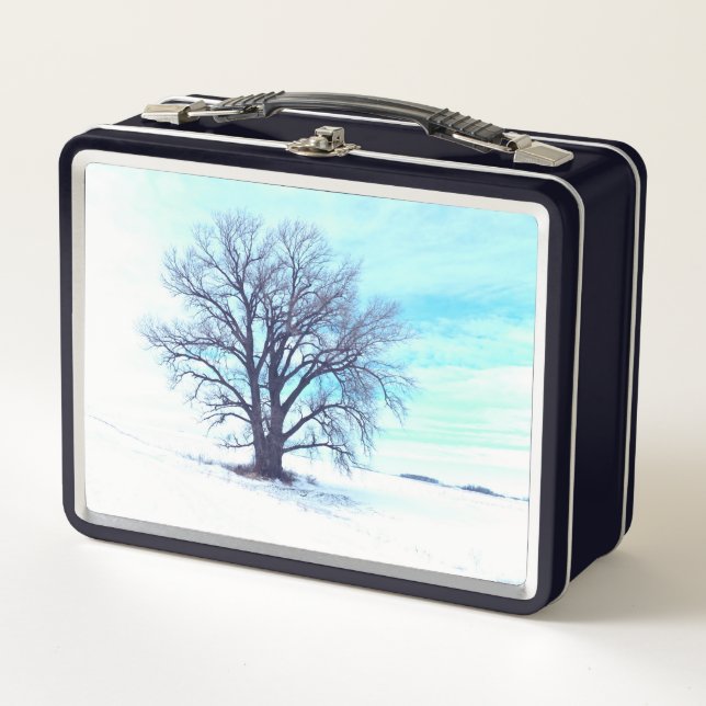 Lunch Box Hiver bleu (Devant)