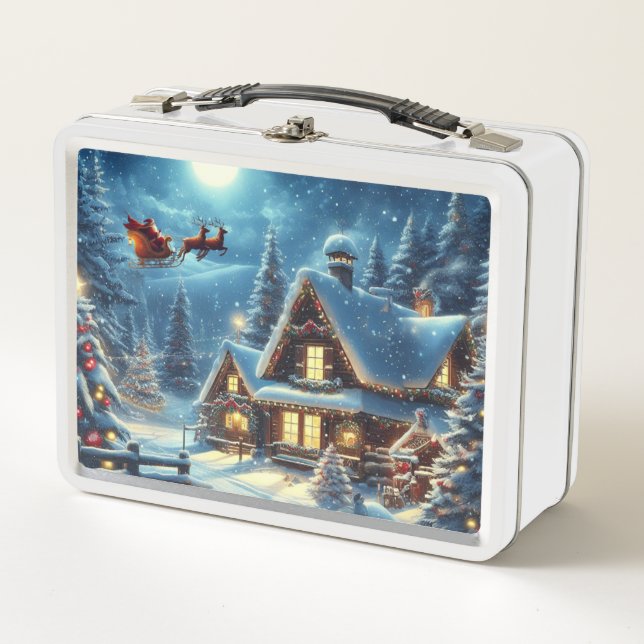 Lunch Box Hiver/Père Noël/Noël/Neige (Devant)