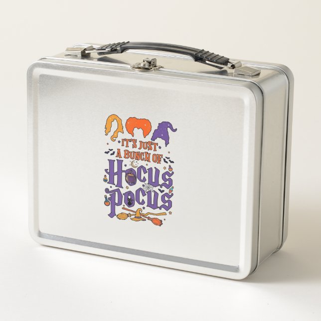 Lunch Box Hocus Pocus Halloween Sorcières Chaudron Balai Cha (Devant)