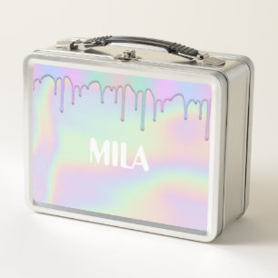 Lunch Box Holographe couleurs arc-en-ciel, mignon
