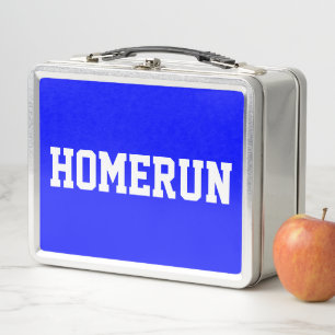Lunch Box HOMERUN Sporty Bleu Royal Lumineux Texte Baseball