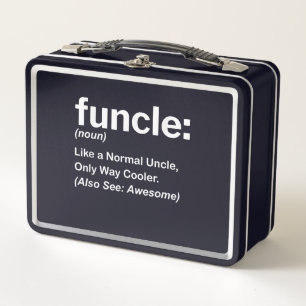 Lunch Box Homme Funny Uncle Chemise Mens Funcle Définition