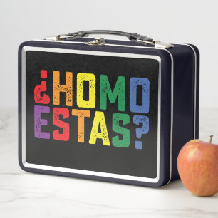Lunch Box Homo Estas espagnol mexicain drôle Gay pride LGBTQ