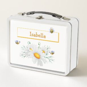 Lunch Box Honey Bee Daisy Personnalisé