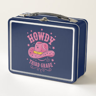 Lunch Box Howdy Cowboy De 3E Année Revenir À L'École