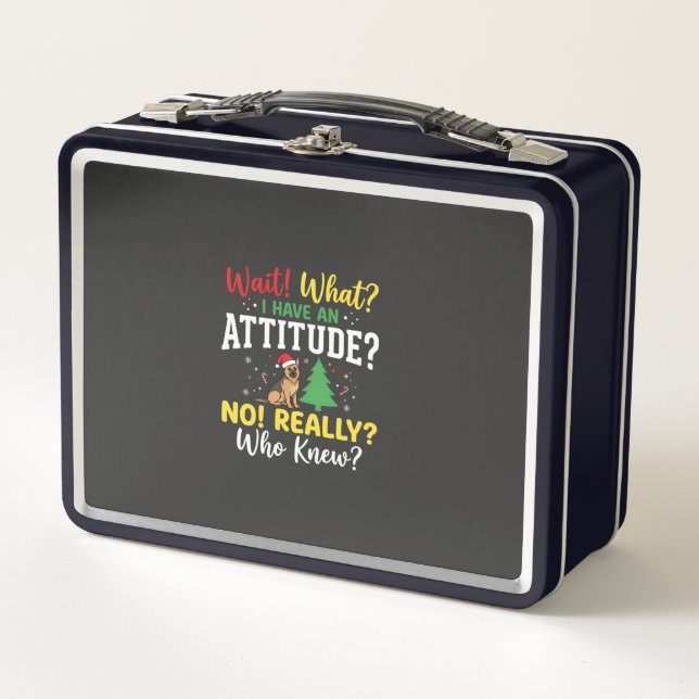 Lunch Box Humeur de chien de Noël Humour (Devant)