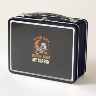 Lunch Box Humeur de squelette d'humour sombre Halloween