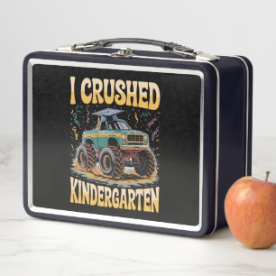Lunch Box I Crushed Kindergarten Monster Truck Graduation