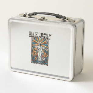 Lunch Box Il Est Rizzin Vintage Pâques Vitrail T-Shirt De