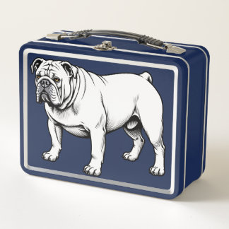 Lunch Box Illustration Bulldog