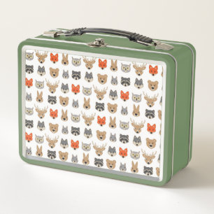 Lunch Box Illustration d'animaux sauvages de la forêt