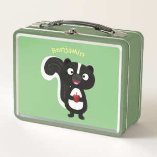 Lunch Box Illustration de cartoon de mouffette mignonne et h