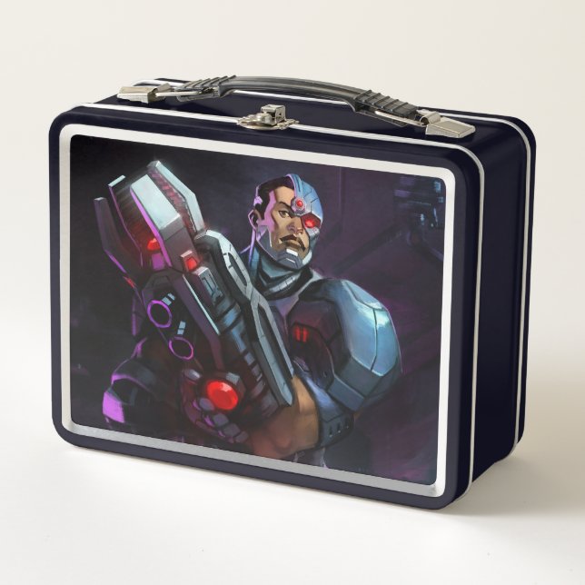 Lunch Box Illustration de Cyborg en crise infinie (Devant)
