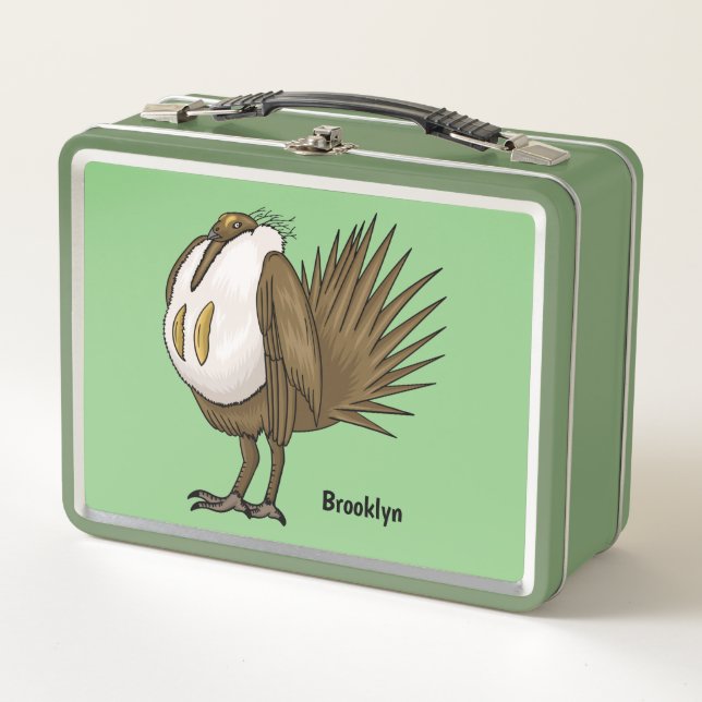 Lunch Box Illustration de dessin animé de tétras des armoise (Devant)