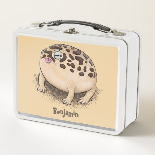 Lunch Box Illustration de dessin animé d'une grenouille de p