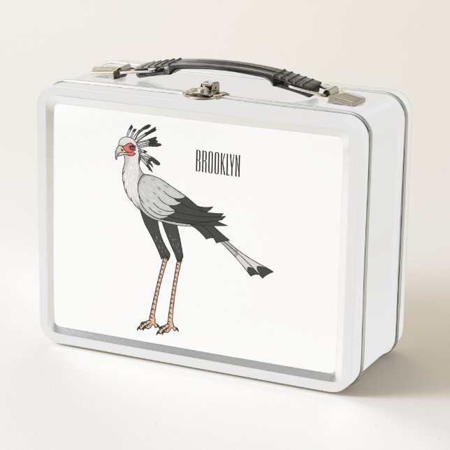 Lunch Box Illustration de dessin du secrétaire pour oiseaux (Devant)