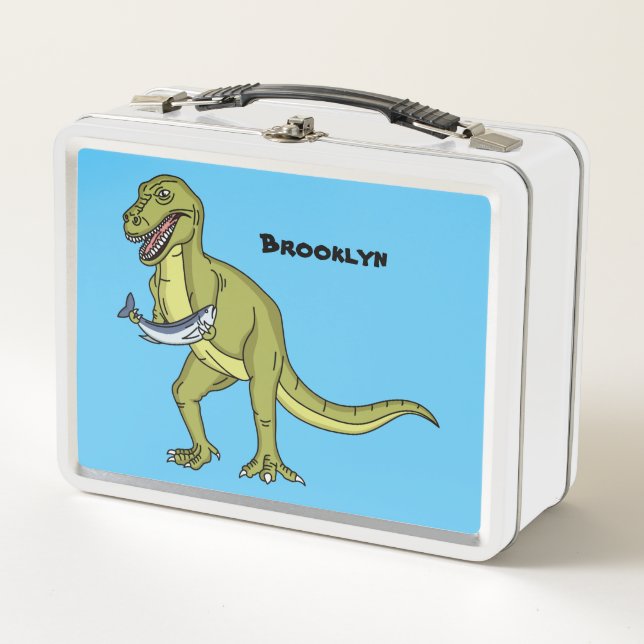 Lunch Box Illustration de dinosaure T rex drôle (Devant)